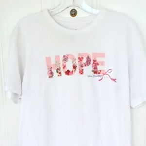 Vera Bradley White Women's Short Sleeve "Hope" T Shirt